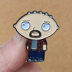 Anime Baby Guy Cartoon Brooch Pins - Creative Touch for Outfits & Special Gift