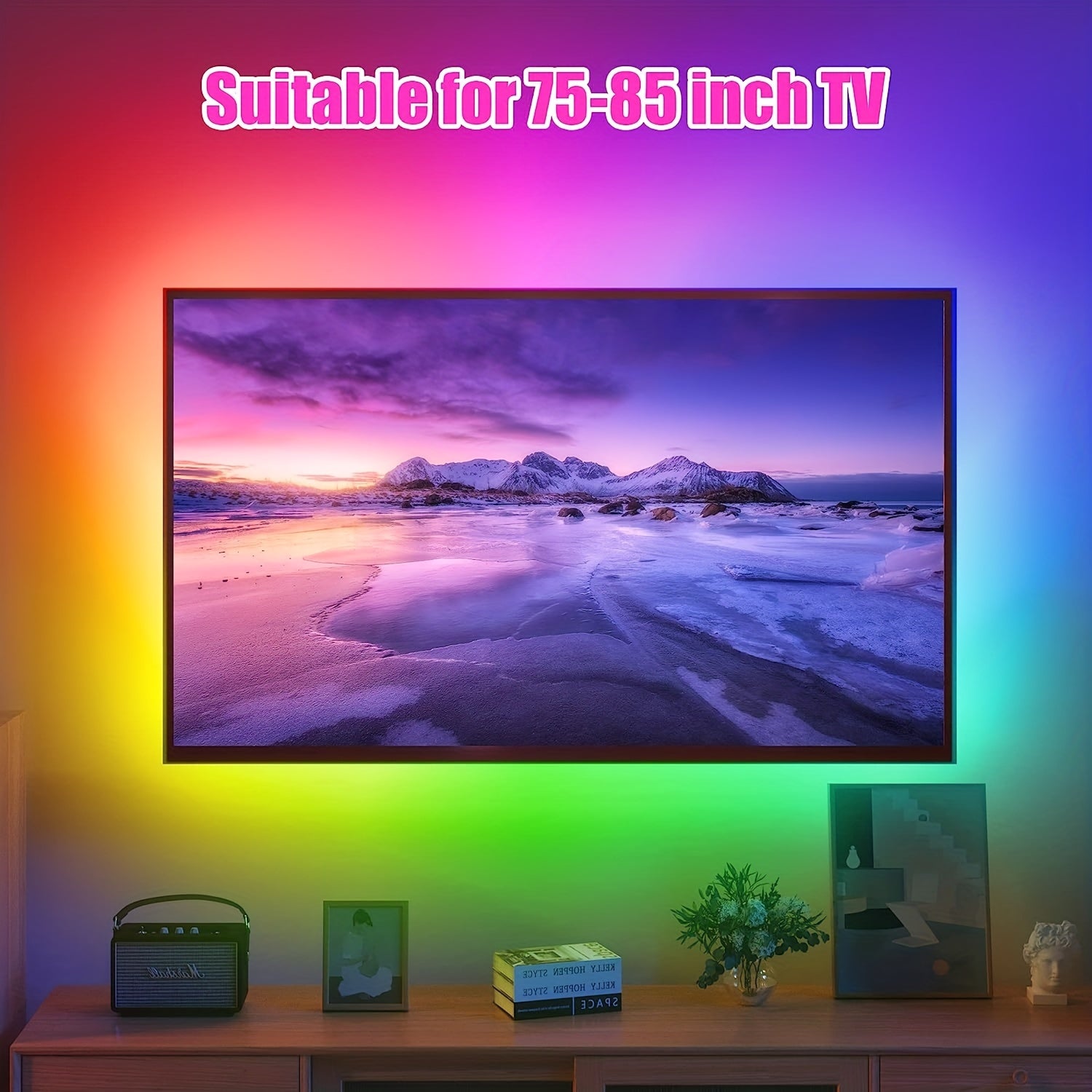 USB TV Led Light Strip 114.3 CM Rainbow Tv Monitor Rear Light