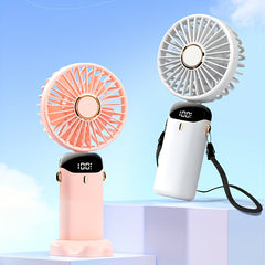 Mini Bear Fan Rechargeable 3 Modes USB Charging Multicolor Portable