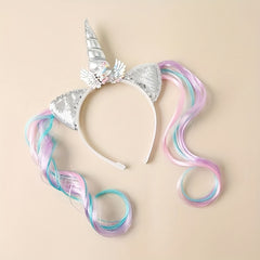 Unicorn Mermaid Wig Headband Hair Accessories for Party