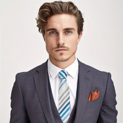 Men's Diagonal Stripe Business Tie