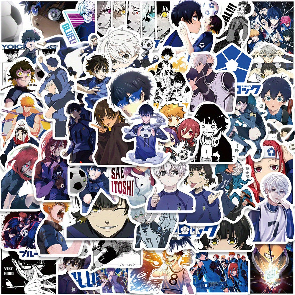 50pcs Anime Stickers Scrapbooking Motorcycle Skateboard Bicycle PVC Waterproof