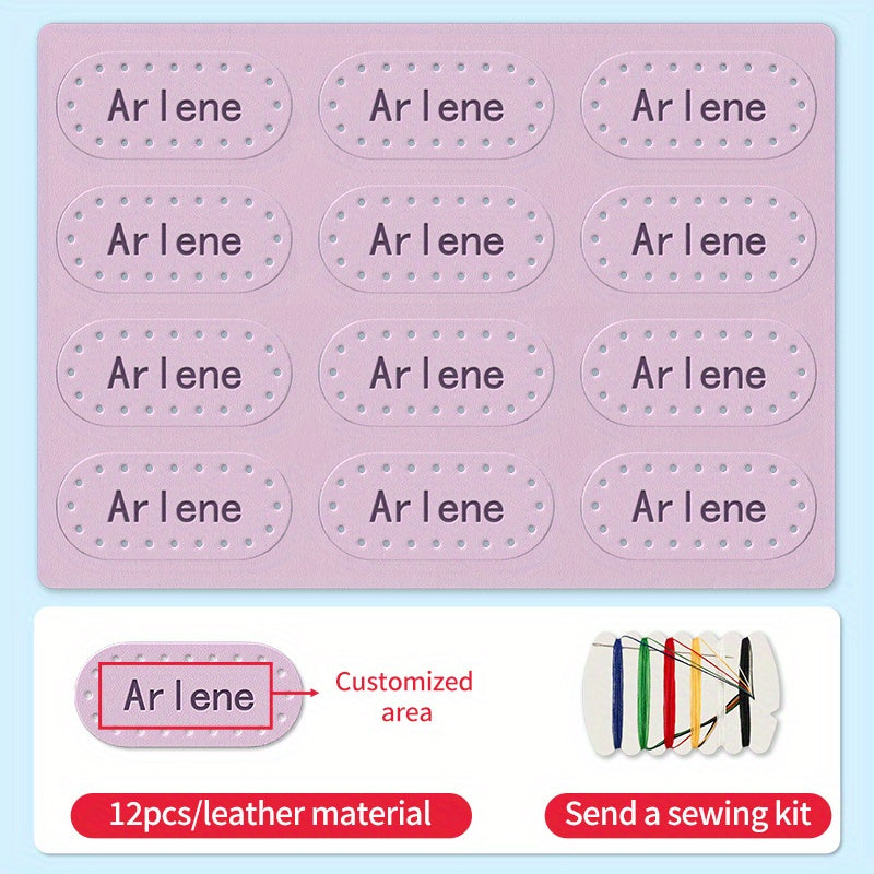 Custom Name Stickers for School Uniforms Embroidery Sewing Clothes Labels