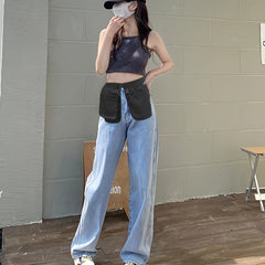 Outdoor Fanny Pack Storage Bag with Zipper Waist Bag