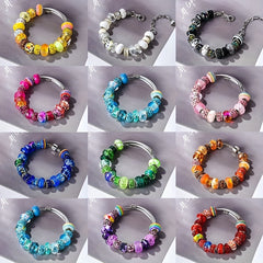 30Pcs Large Hole Beads Spacer Beads For Jewelry Making Resin Beads DIY Bracelet