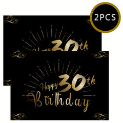 30th Birthday Bottle Labels for Champagne & Wine Bottles