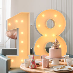 Light Up Numbers Marquee for Anniversary Party Decor