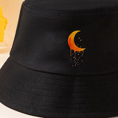Moon Printed Bucket Hat for Men