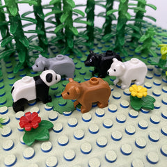 Animal Panda Toy Building Blocks Forest Adventure Set