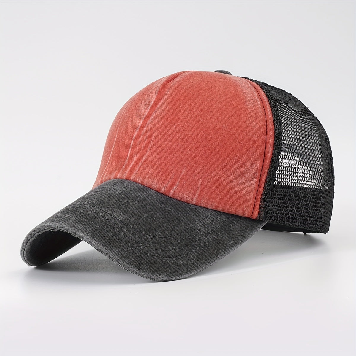 Distressed Mesh Trucker Hat Unisex Baseball Cap for Women