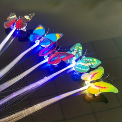2pcs Butterfly LED Glitter Hair Braid Luminous Hairpin Hair Accessories Girls