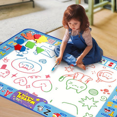 Kids Watercolor Painting Mat, Portable Art Toy, Colorful Design