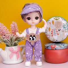 Lovely Couple Dolls Decoration Movable Joint Educational Play Pretend Dolls