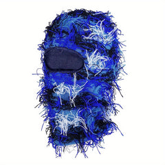 Camouflage Knitted Hat Winter Mask Hood Cover Retro Hat