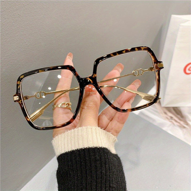 Oversized Butterfly Eyewear Women's Metal Frame Glasses