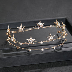 Rhinestone Star Hairband Headband Bridal Wedding Party Tiara