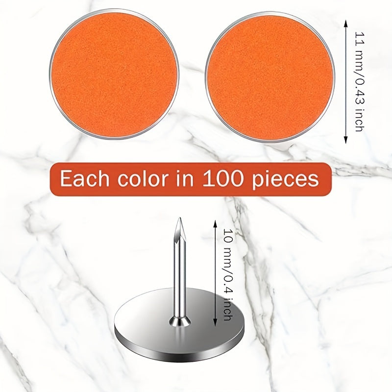50 Reflective Trail Markers 1.02cm Diameter Glow In The Dark Tacks