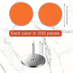 50 Reflective Trail Markers 1.02cm Diameter Glow In The Dark Tacks