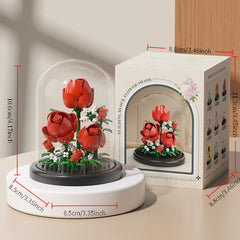 ABS Flower Arrangement Toy Lily & Pink Flower Festive Gift Idea
