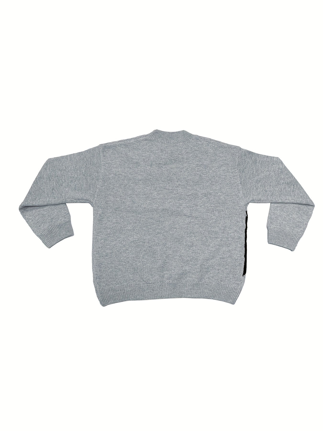 Cat Print Casual Sweater Round Neck Jumper