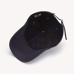 Men's Embroidered Sunscreen Outdoor Hat with Curved Brim