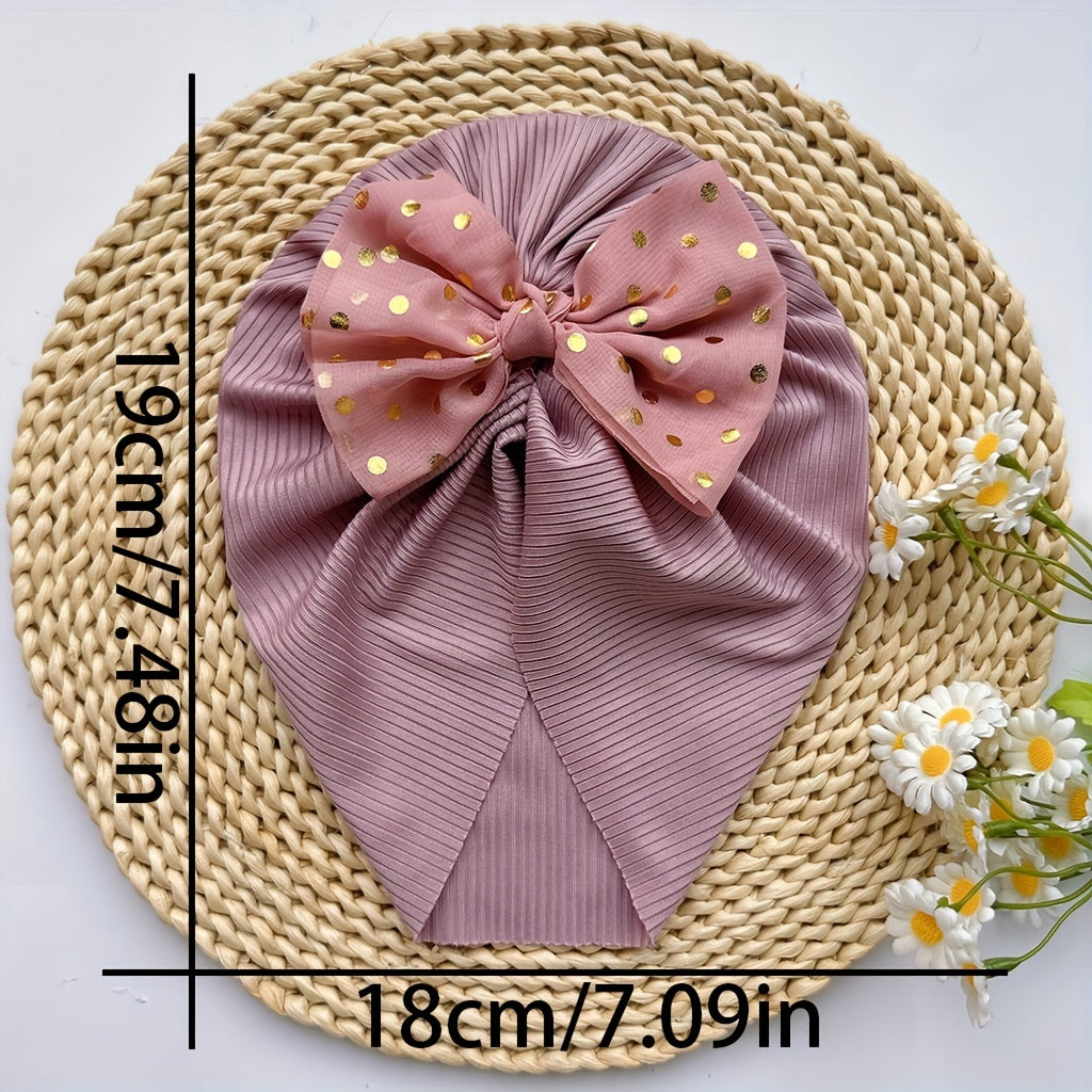 Soft Bow Hat for Newborns and Infants - Spring Summer Headband