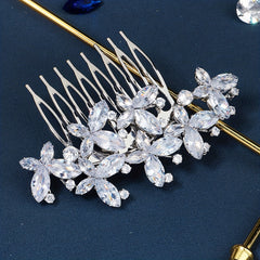 Wedding Rhinestone Hair Comb Zircon Insert Comb Head Jewelry Hair Accessories