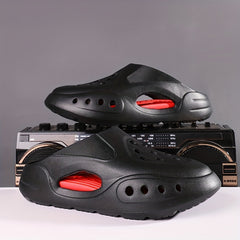 Men's Platform Slides Closed Toe Slippers