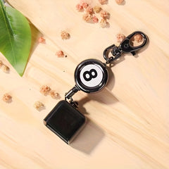 Portable Retractable Billiards Snooker Pool Cue Chalk Holder Clips Keys Chain