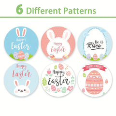 500PCS Easter Bunny Egg Self-adhesive Decorative Labels Stickers