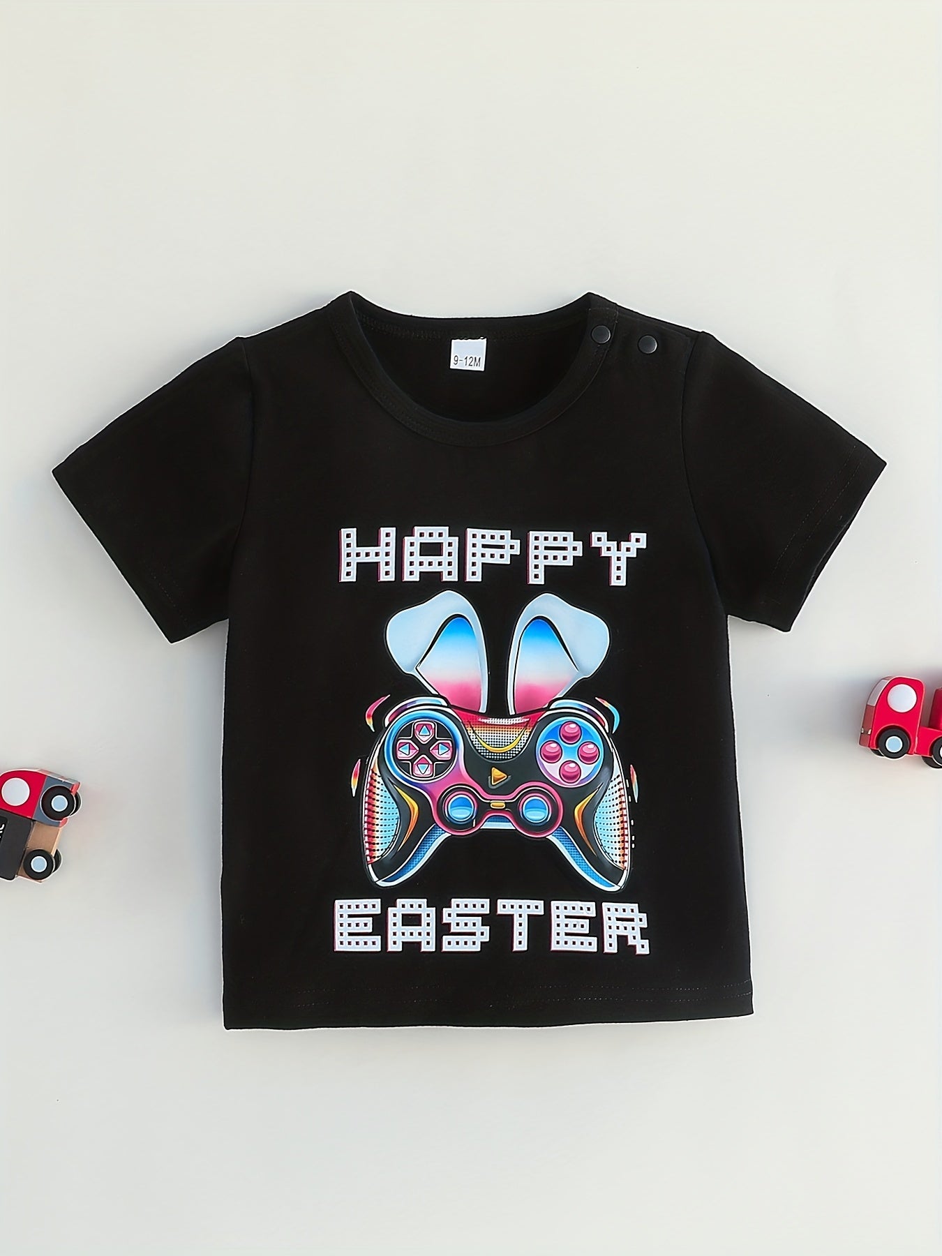 Baby Boys Easter Game Console Graphic Print T-shirt