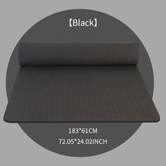Eco Friendly TPE Yoga Mat Lightweight Non slip Fitness Mute Exercise Mat