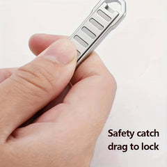 Portable Stainless Steel Folding Nail Clipper for Travel - Large Opening