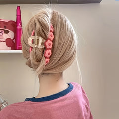 Sweet Flower Claw Clip Hair Accessories For Girls