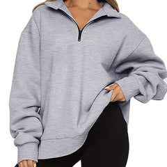 Casual Quarter Zip Sweatshirt for Women