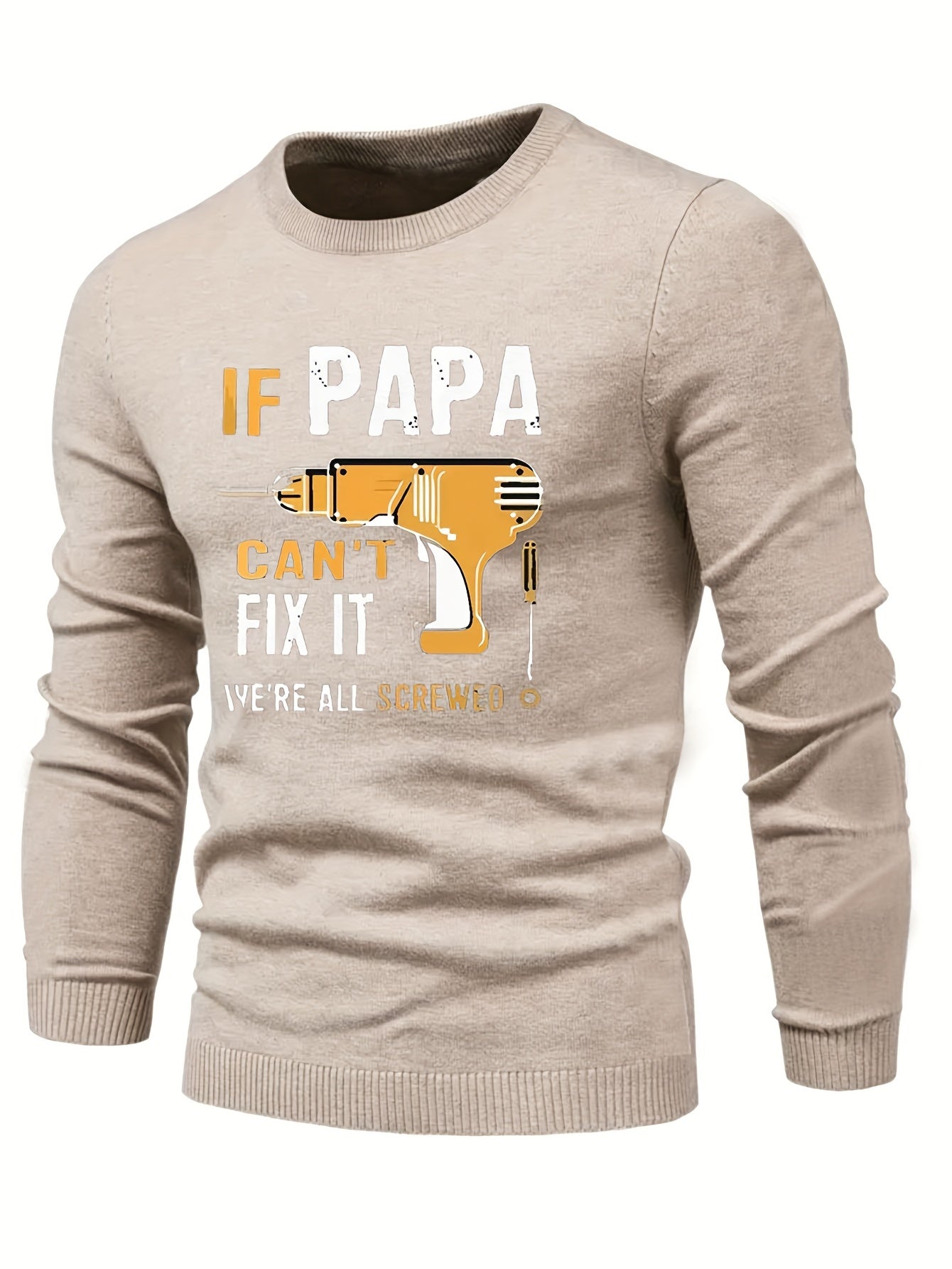 Men's Casual Warm Crew Neck Pullover Sweater