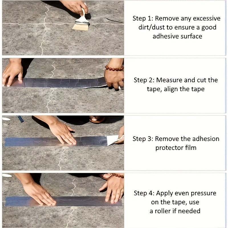 1pc Aluminum Foil Butyl Adhesive Tape Waterproof Sealing Self adhesive Tape