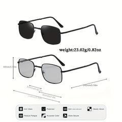 Men's Polarized Folding Sunglasses Metal Frame Outdoor Travel