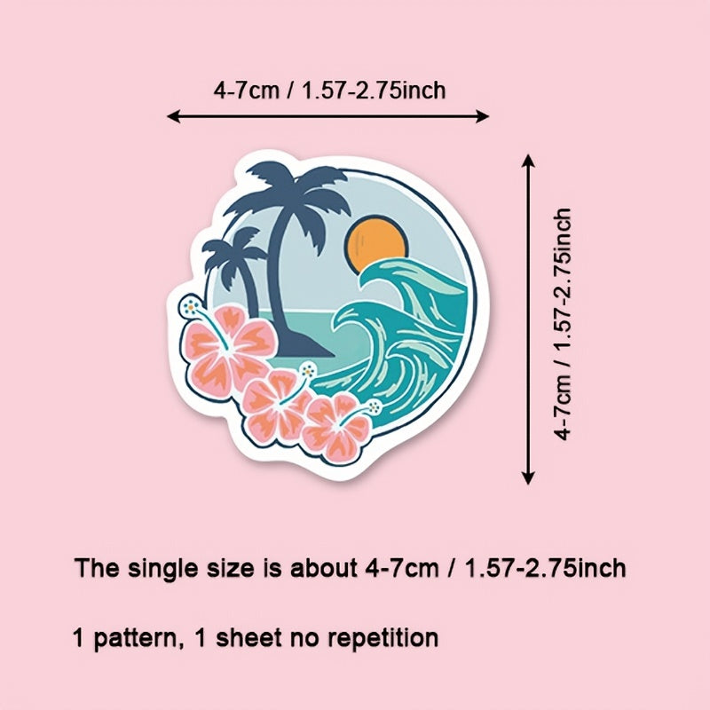 50pcs African Animals Sticker Vinyl Stickers For Laptop Water Bottle Decor