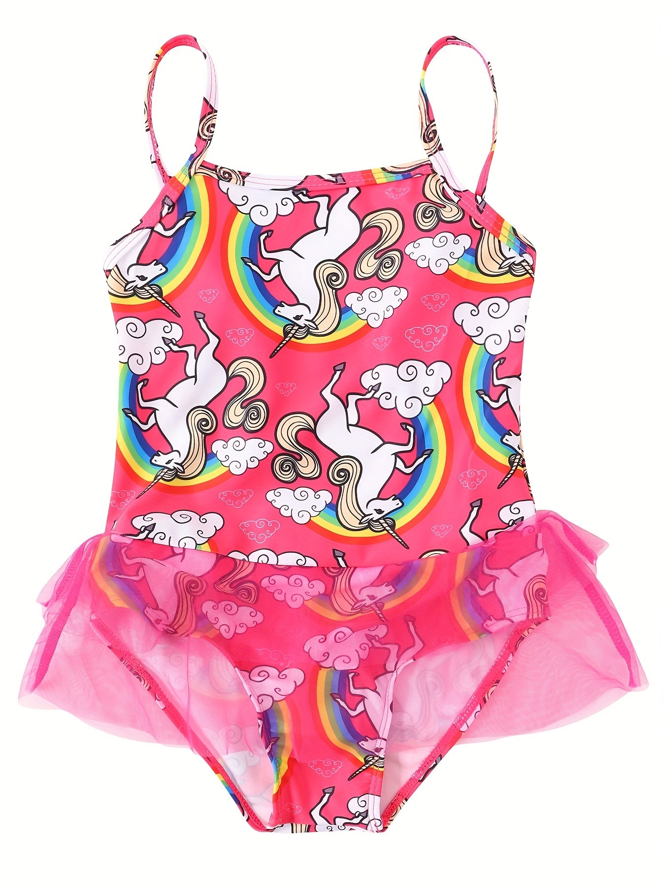 Toddler Girls Fish Scales One Piece Swimsuit