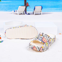 Cartoon Animal Women's Slippers Indoor Non Slip Shoes Open Toe House Shoes