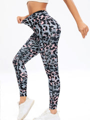 Leopard Print Yoga Pants Slim Fit Activewear Leggings