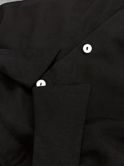 Casual Dress Women's Button Up Long Sleeve Smock Shirt Dress