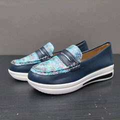 Women's Platform Slip On Loafers Soft Sole Casual Walking Shoes