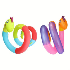 Inflatable Snake Swimming Rings for Kids - Fun Pool Floats