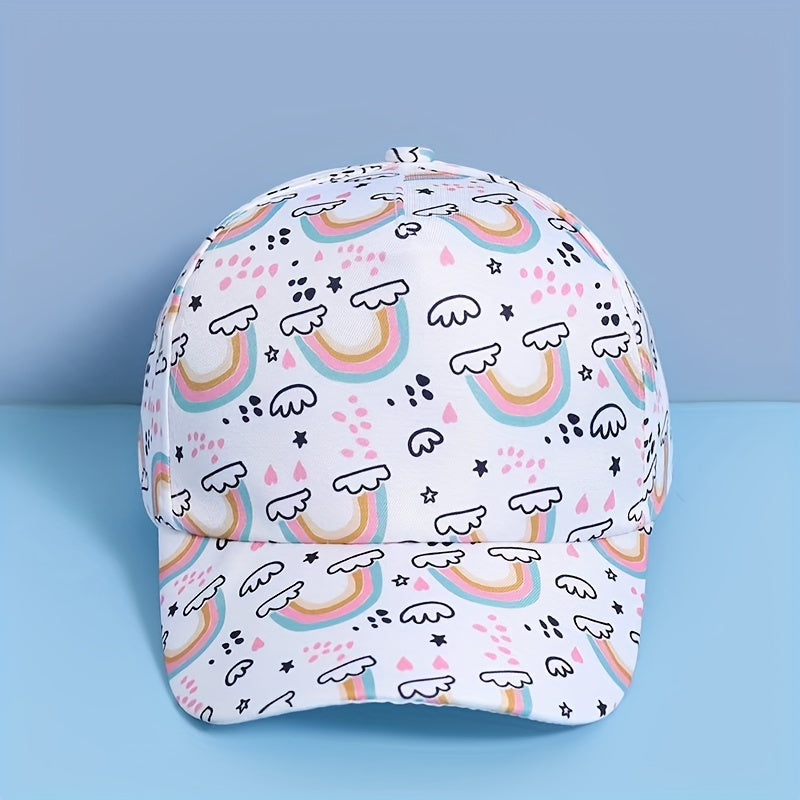 Rainbow Pony Sun Protection Baseball Cap for Kids