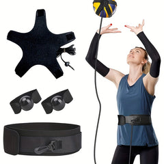 Adjustable Volleyball Spike Trainer Set Improve Serving Jumping Arm Swing