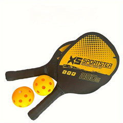 Wooden Pickleball Paddle Set with Balls for Beach Sports