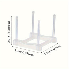 1pc Water Bottle Storage Rack Desktop Transparent Insulation Cup Shelf