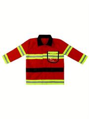 Kids Halloween Firefighter Costume Professional Performance Clothes